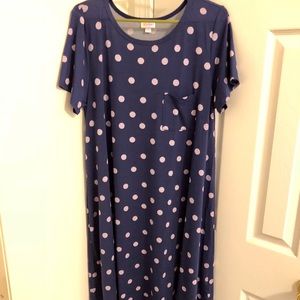 Purple Polka Dot Large Lularoe Carly